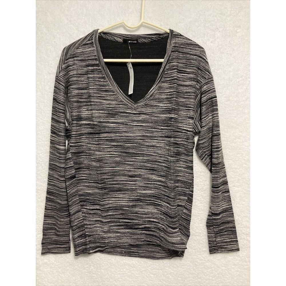 Revolve Lamade Sweater M Medium Black And White Marbled